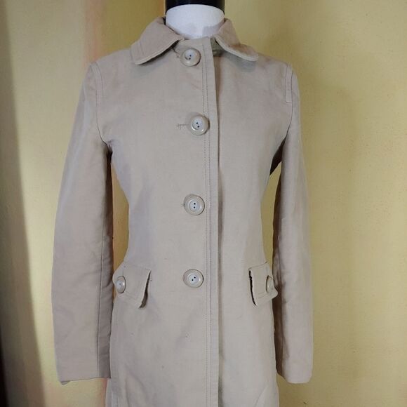 EUC GAP Peacoat with Heart Lining - Picture 1 of 10